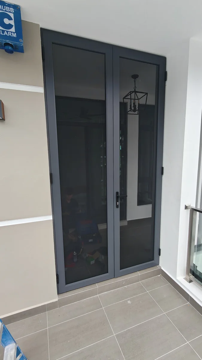 Security mesh balcony door project
