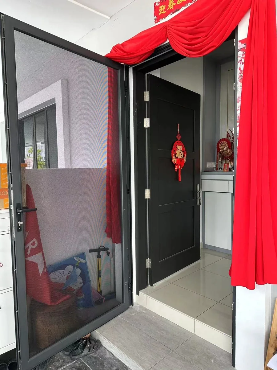 Security Mesh Door installed at main entrance